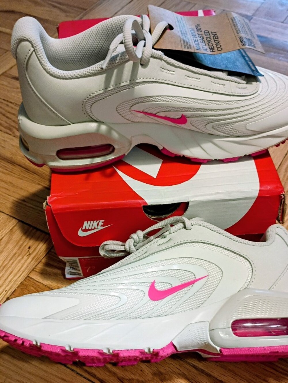 Nike Air Max Fire Women's Sneakers with Pink Accents Size 7.5